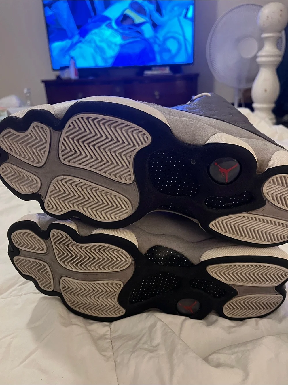 Jordan Men’s Sneakers in White and Gray